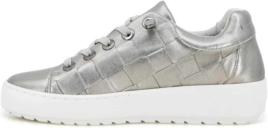 Jambu Womens Chloe Metallic Slip On Sneakers Shoes Casual - Silver