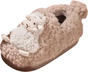 Kid Fuzzy Slippers Autumn And Winter Cute Boys And Girls Slippers Flat Bottom Soft And Comfortable Girls Slippers Summer