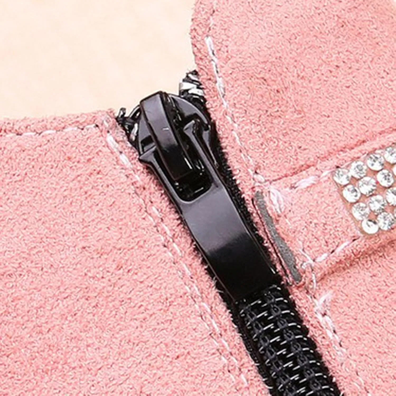 Kids Ankle Boots Low heel Suede Dress Boot Low Heels Booties for Toddler Little Kids Side Zipper Low Heels