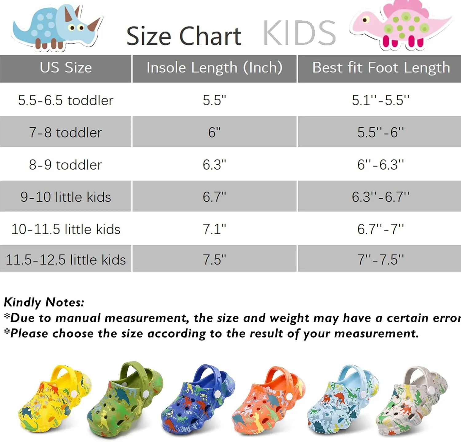 Kids Clogs Shoes Boys Girls Garden Slip On Shoes Toddler Clogs Children Slides Slippers Indoor Outdoor Beach Pool Shower Sandals