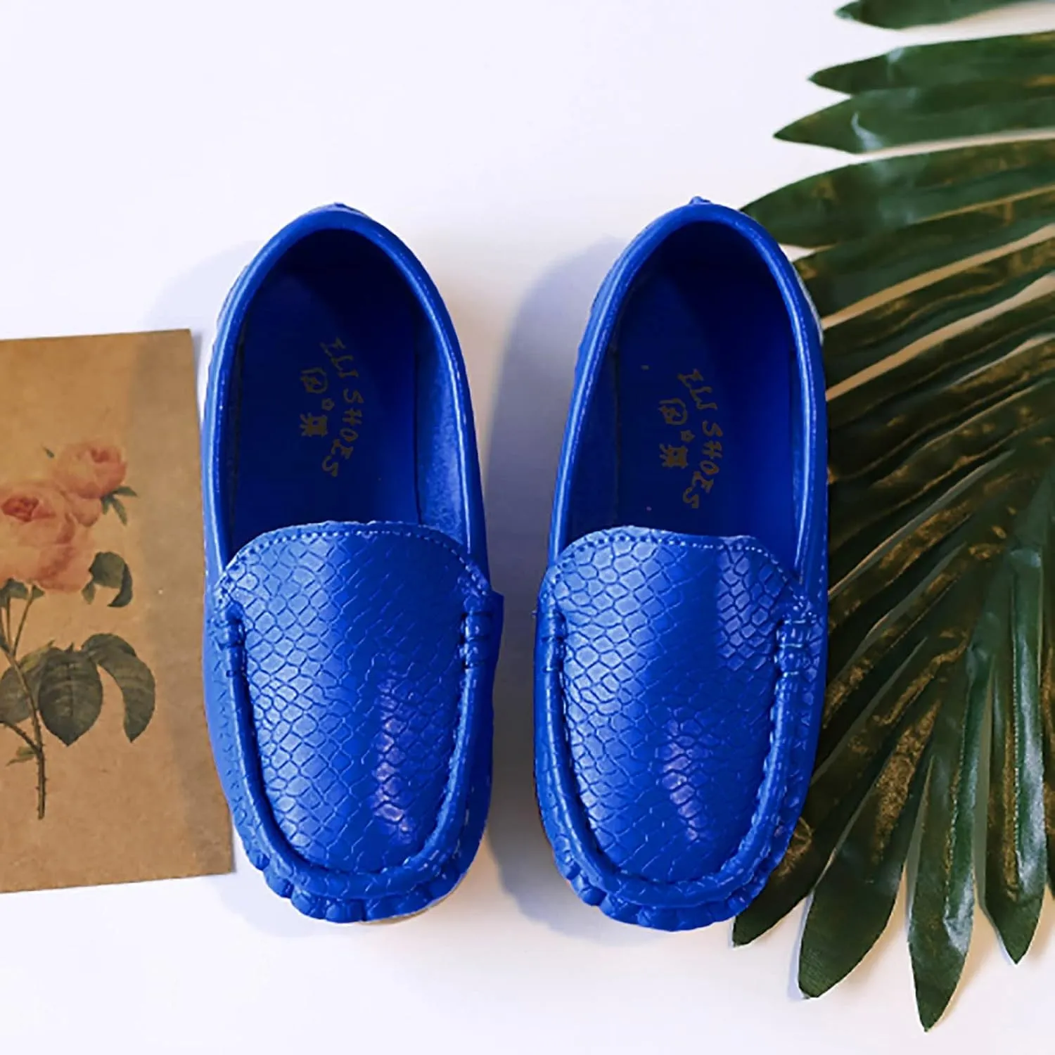 Kids Toddlers Boys Girls Leather Slip On Loafers Moccasi𝐧 Boat Dress Shoes Comfort Flat Casual Shoes Formal Shoes