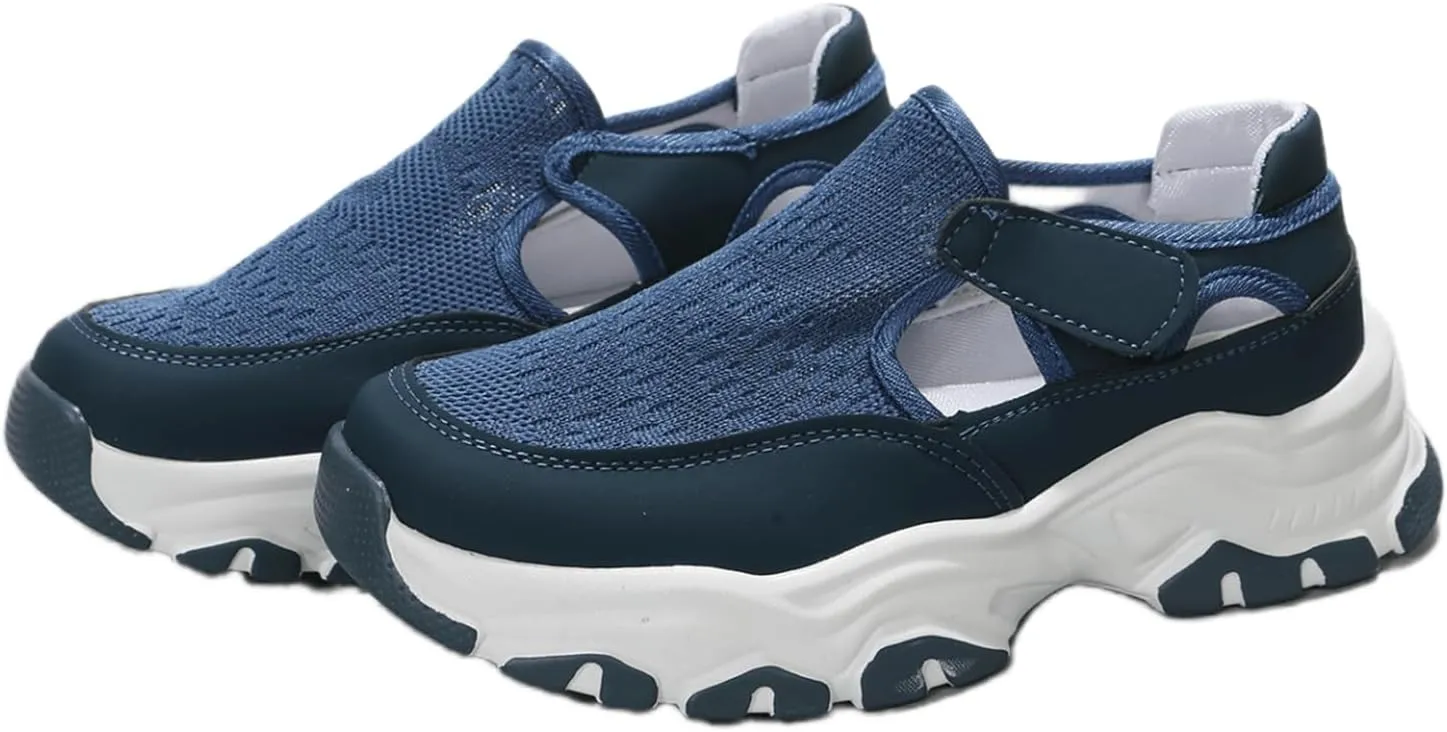 Ladmiple Shoes For Women Sneakers Trendy Fashion Slip on Walking Shoes Casual Summer Lace Low Platform Flats Loafers