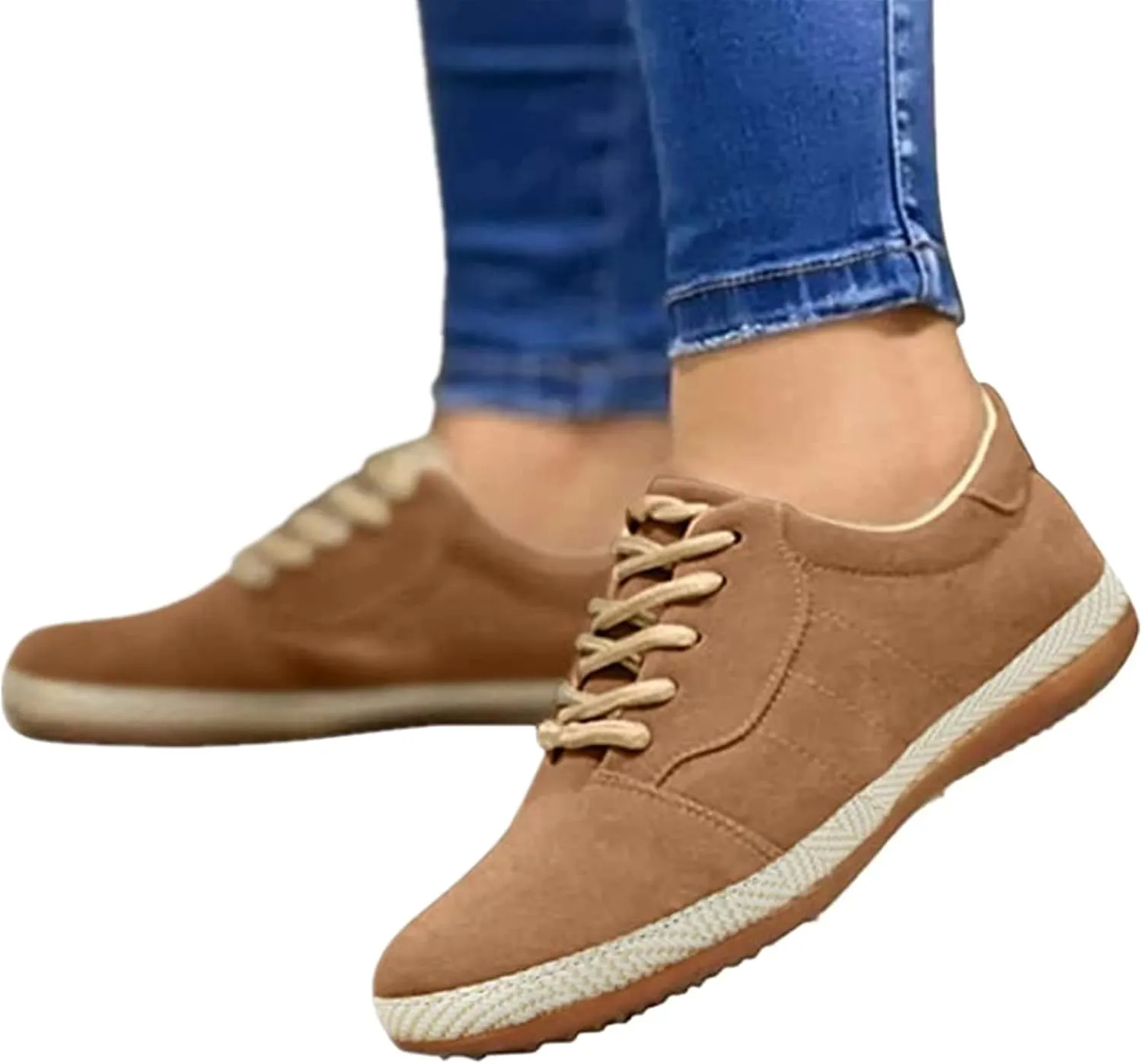 Lausiuoe Shoes For Women Dressy Flats Canvas Loafers Slip On Fashion Canvas Sneakers Casual Soft Comfortable Walking Shoes