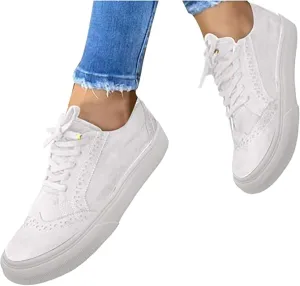 Lausiuoe Shoes For Women Flats Comfortable Loafers Women's Fashion Canvas Shoes Round Toe Lightweight Non-Slip Flat Shoes Classic Casual Fall Soft Comfort Breathable Low Top Walking Sneakers Loafers