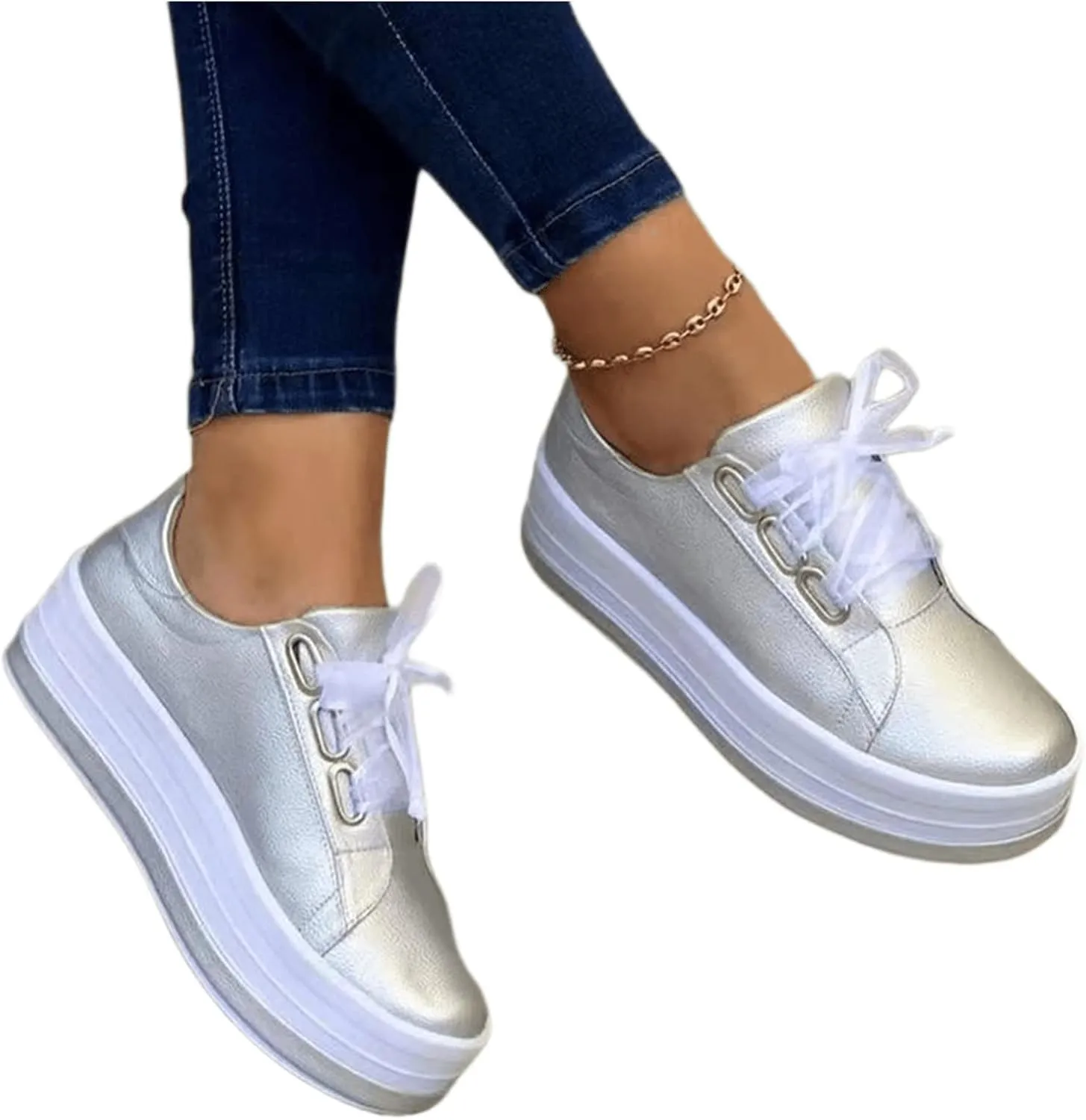 Lausiuoe Shoes For Women Flats Comfortable Wide Width Leather Fashion Slip On Canvas Loafers Casual Classic Walking Shoe