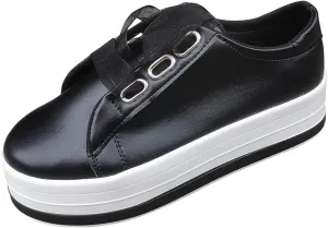 Lausiuoe Shoes For Women Sneakers Trendy Fashion Slip On Canvas Loafers Casual Lightweight Comfort Flat Walking Shoes