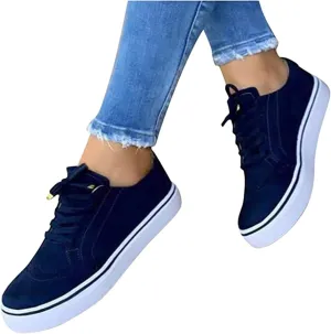 Lausiuoe Slip On Sneakers Women Black And White Women's Fashion Canvas Shoes Round Toe Lightweight Non-Slip Flat Sneakers Classic Casual Fall Low Top Soft Comfort Breathable Slip On Walking Loafers