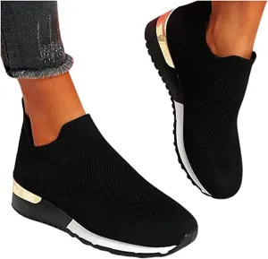 Lausiuoe Slip On Sneakers Women Wide Width Size 11 Women's Slip on Canvas Shoes Low Top Sneakers Non Slip Fashion Casual Fall Classic Lightweight Soft Comfort Breathable Walking Flat Loafers