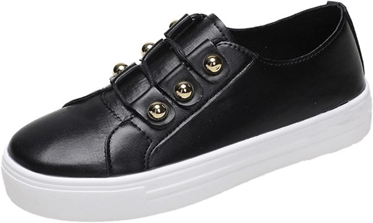 Lausiuoe Slip On Sneakers Women Wide Width Tan Women's Slip on Canvas Shoes Low Top Sneakers Non Slip Fashion Casual Fall Classic Lightweight Soft Comfort Breathable Walking Flat Loafers