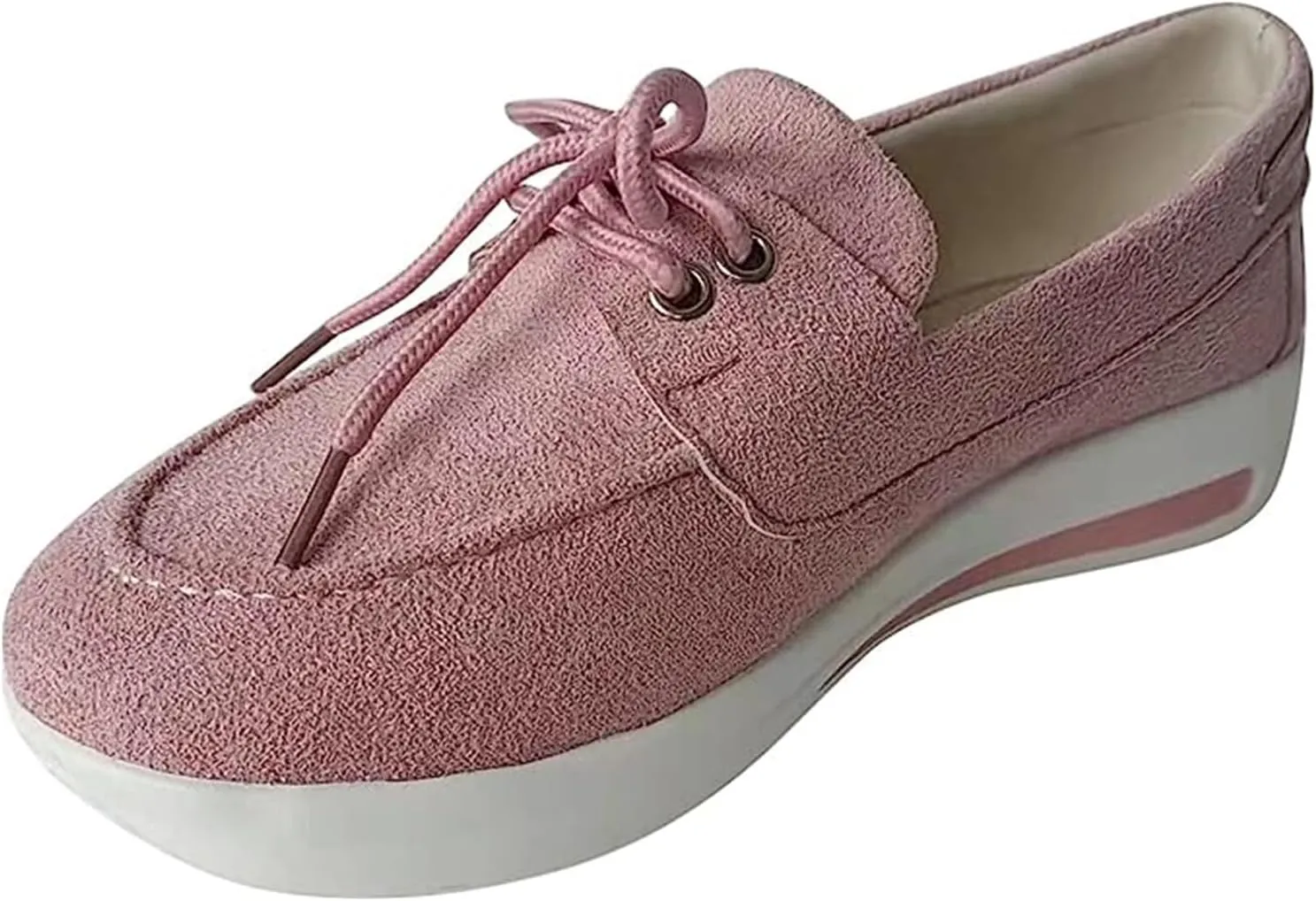 Lausiuoe Women's Fashion Sneakers Slip On Leather Shoes Low Top Non Slip Fashion Casual Comfort Walking Flat Loafers