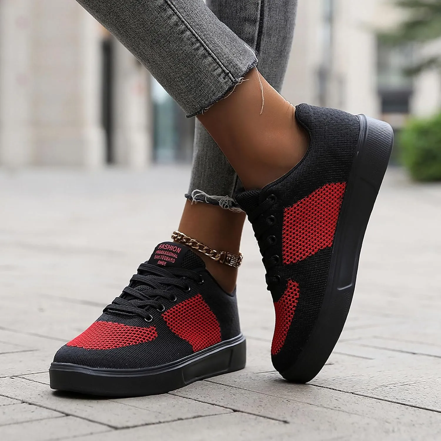 Leisure Couple Men Women Mesh Non Slip Flat Round Toe Breathable Lace Up Lazy Leisure Mens Shoelaces for Casual Shoes