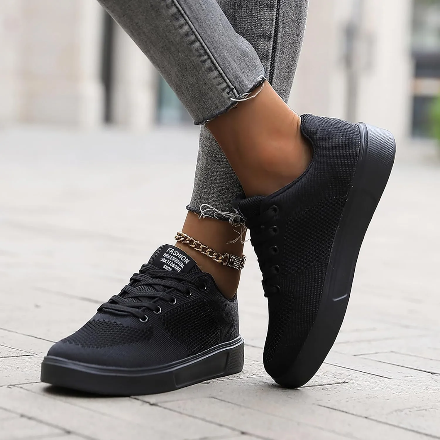 Leisure Couple Men Women Mesh Non Slip Flat Round Toe Breathable Lace Up Lazy Leisure Mens Shoelaces for Casual Shoes