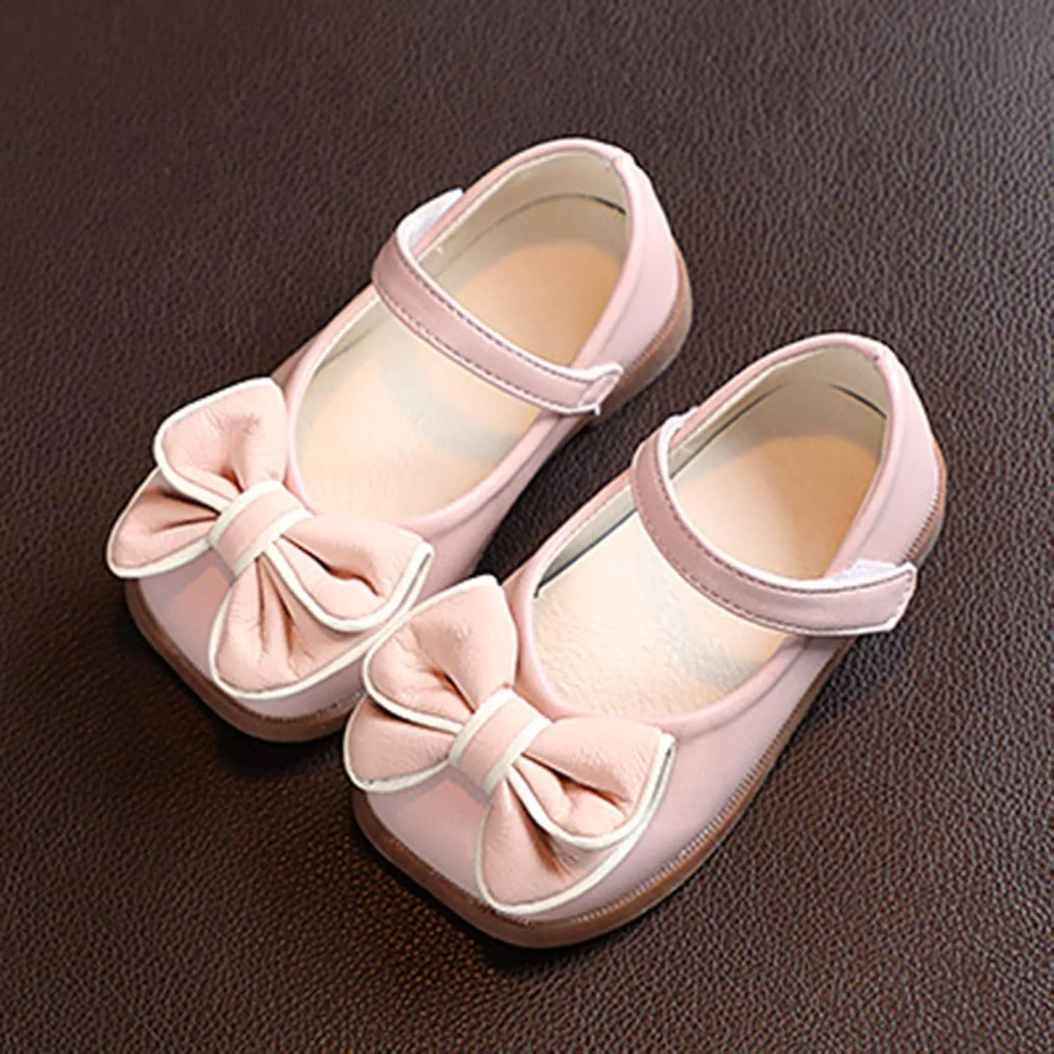 Little Girl Dress Shoes Flower Girls Shoes Mary Jane Ballet Flats with Bow for Party School Toddler Girl Shoes