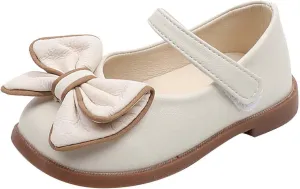 Little Girl Dress Shoes Toddler Flower Girls Shoes Mary Jane Ballet Flat with Bow for Party School Kid Shoes