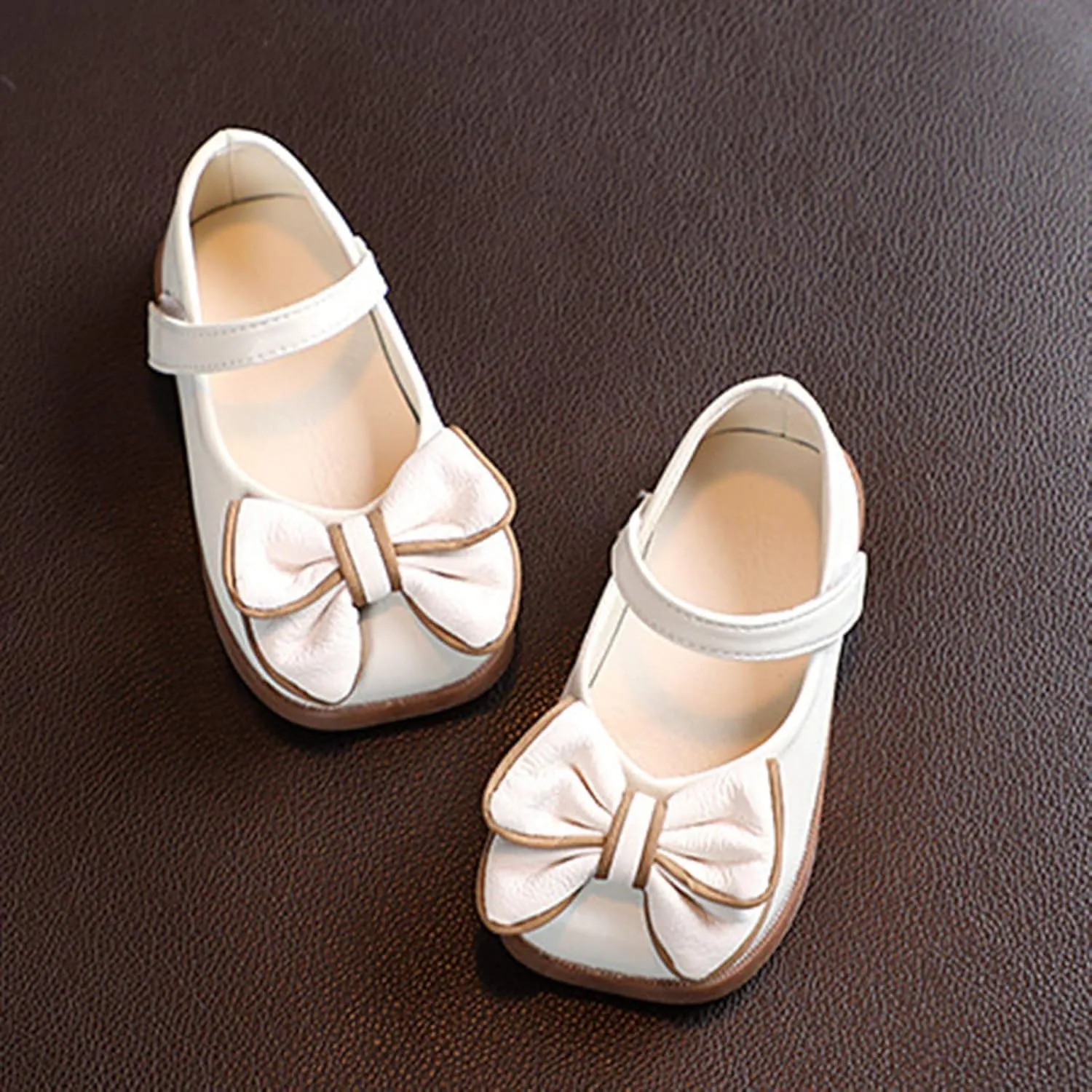 Little Girl Dress Shoes Toddler Flower Girls Shoes Mary Jane Ballet Flat with Bow for Party School Kid Shoes
