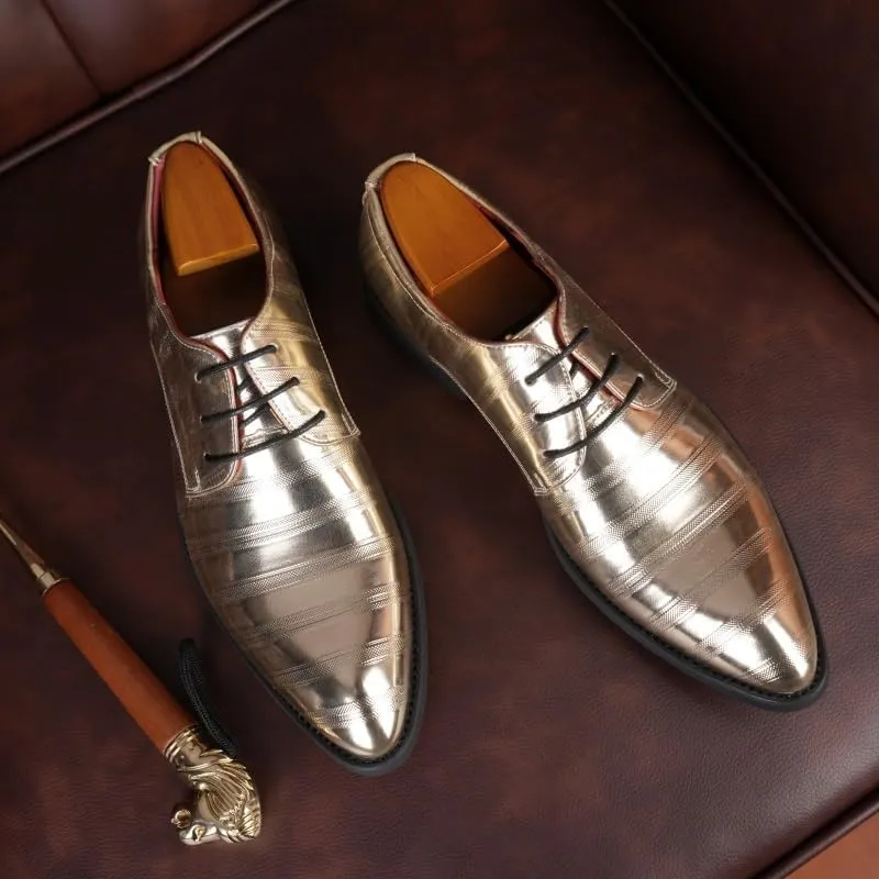 Luxury Men's Oxford Business Attire Shoes - Oil-Tanned Leather Upper with Cushioned Footbed for Corporate Events & Interviews