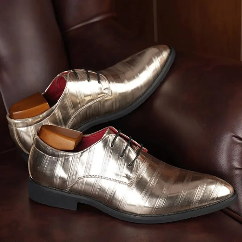 Luxury Men's Oxford Business Attire Shoes - Oil-Tanned Leather Upper with Cushioned Footbed for Corporate Events & Interviews