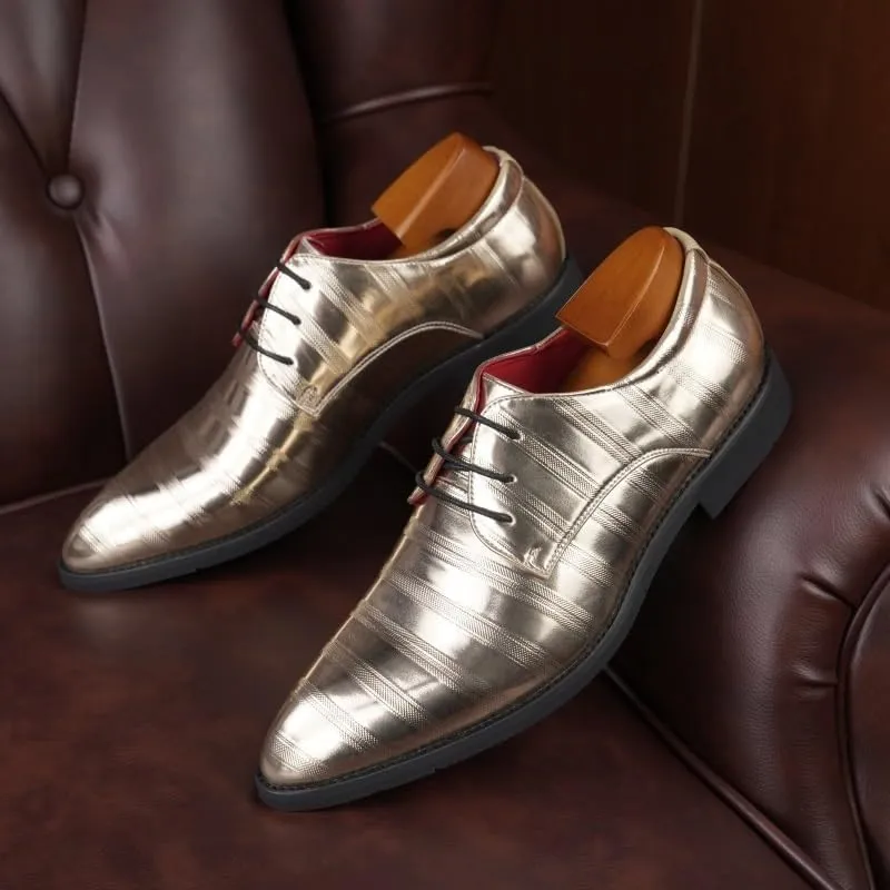 Luxury Men's Oxford Business Attire Shoes - Oil-Tanned Leather Upper with Cushioned Footbed for Corporate Events & Interviews