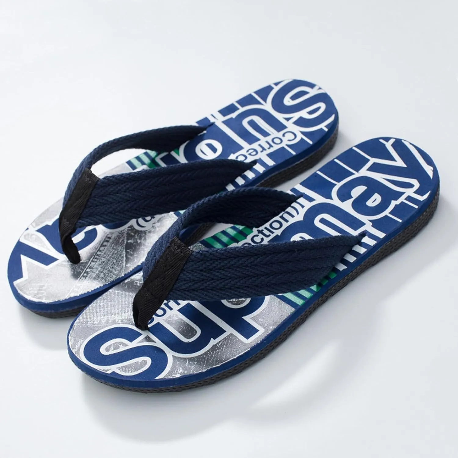 Men Summer Casual Outside Wear Beach Non Slip Breathable Flip Flops Toes Big Size Flat Bottom Mens Deer Slippers