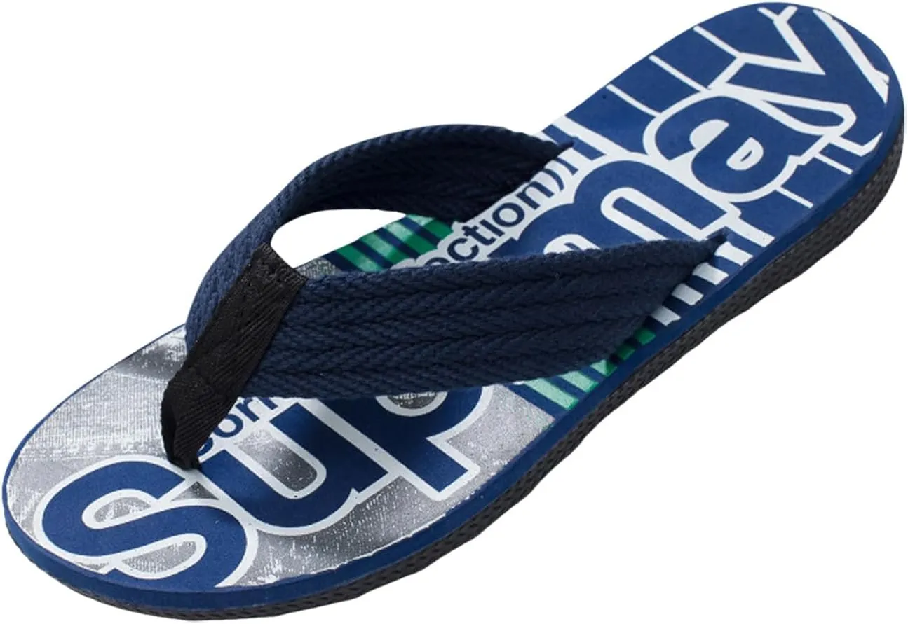Men Summer Casual Outside Wear Beach Non Slip Breathable Flip Flops Toes Big Size Flat Bottom Mens Deer Slippers