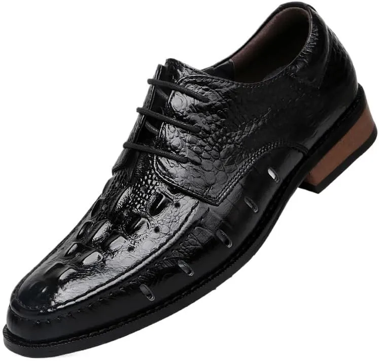 Men's Breathable Orthopedic Oxfords - Leather Dress Shoes for Business & Casual, Ideal for Office & Walking