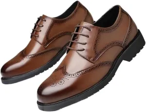 Men's Brogue Oxfords Shoes Mens Tuxedo Dress Shoe