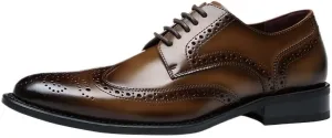 Men's Classic Plain-Toe Oxford Dress Shoes - Full-Grain Leather Construction for Corporate Boardroom Presentations