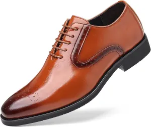 Men's Dress Oxfords Shoes Non-Slip Brogues Classic Bussiness Oxford Derby Shoes for Men