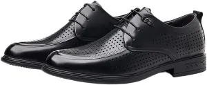 Men's Fashion Summer Hollow Cap Toe Oxfords - Versatile Dress Shoes for Business Meetings Wedding Ceremonies Prom Nights & Formal Tuxedo Outfits
