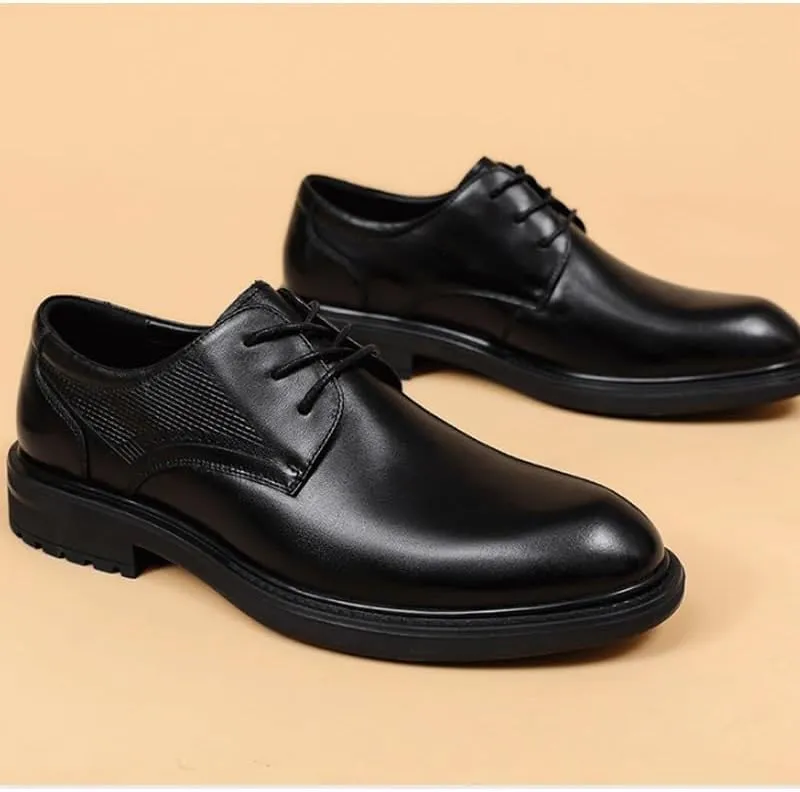 Men's Sleek Patent Leather Formal Shoes - High-Gloss Finish with Round Toe for Award Ceremonies & Galas