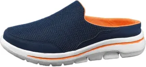 Mens Slippers with Arch Support Casual Mules Slip On Shoes Women Comfort Casual Shoes Trendy Platform Sneakers Waterproof Tennis Shoe White Loafers