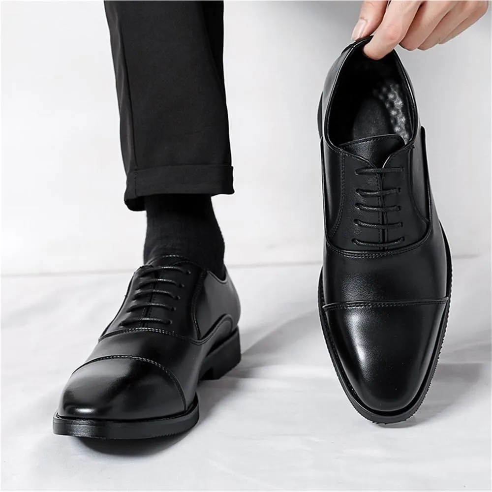 Mens Ventilated Formal Dress Shoes Wedding Business Oxfords Comfortable Breathable Slip Resistant