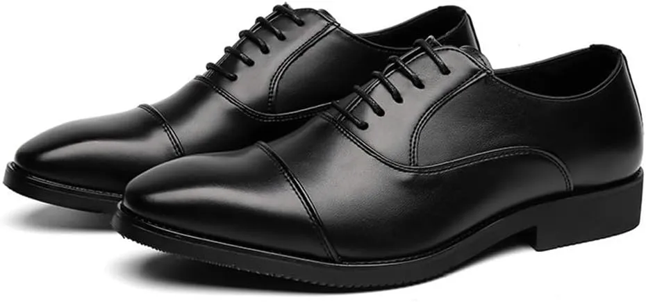 Mens Ventilated Formal Dress Shoes Wedding Business Oxfords Comfortable Breathable Slip Resistant