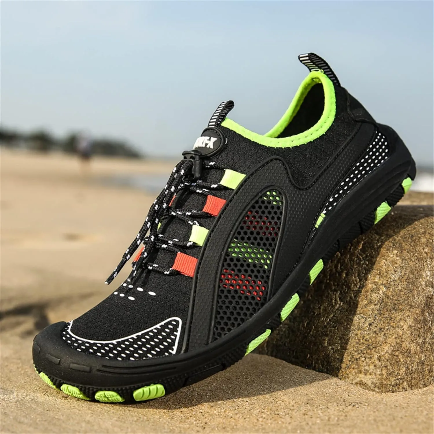 Mens Water Proof Shoes Size 12 Closed Toe Non Slip Hiking Water Shoes Men Womens Wide Width Water Shoes Slip on Soft Beach Shoes for Pool Beach Surf Walking Water Park