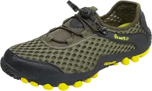 Mens Water Shoes Wide Width Non Slip Athletic Footwear Wide Toe Water Shoes Barefoot