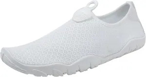 Mens Water Shoes Wide Width Non Slip Athletic Footwear Wide Toe Water Shoes Barefoot