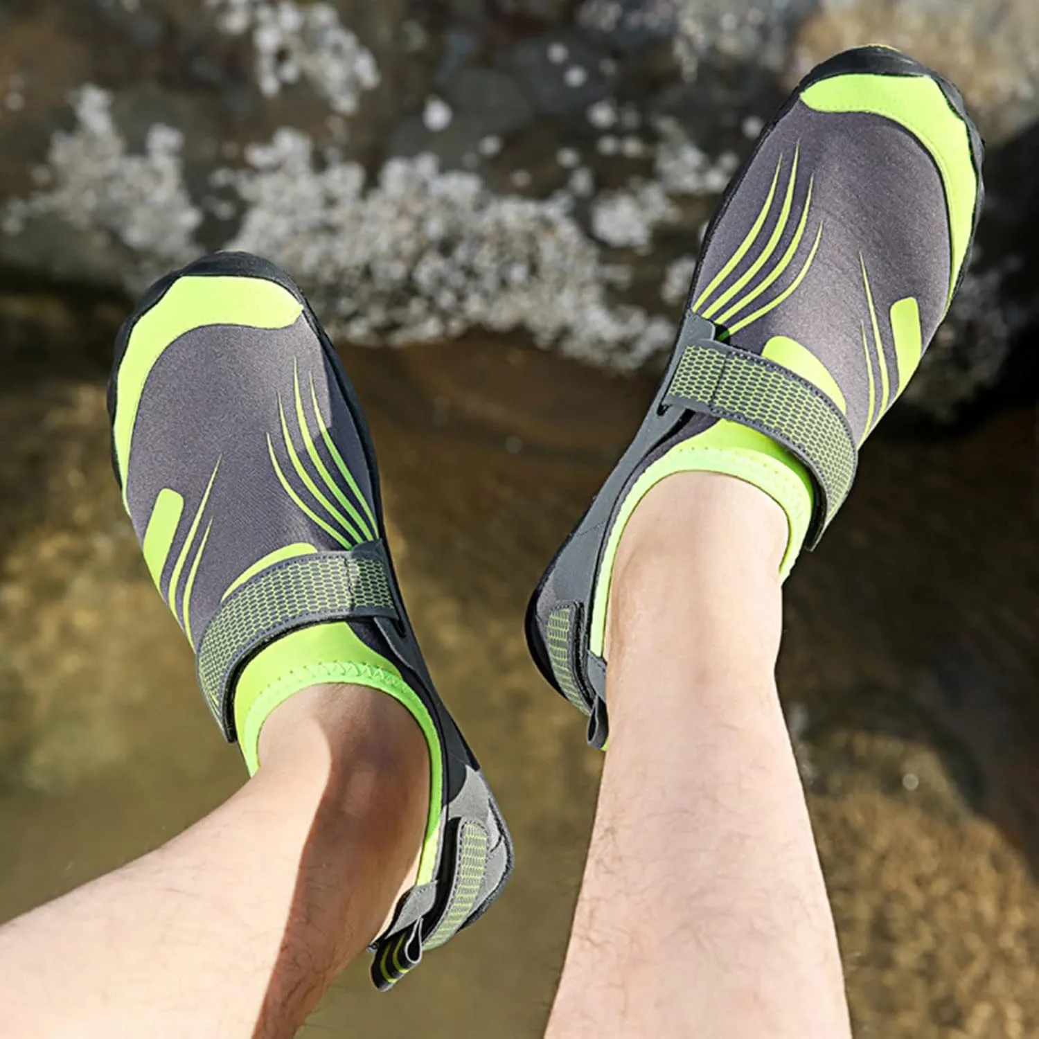 Mens Water Shoes Wide Width Slip on for Men Women Barefoot Water Shoes Men Womens Pool Shoes Quick Dry Water Sports Barefoot Shoes for Beach Swim Surf Yoga Exercise