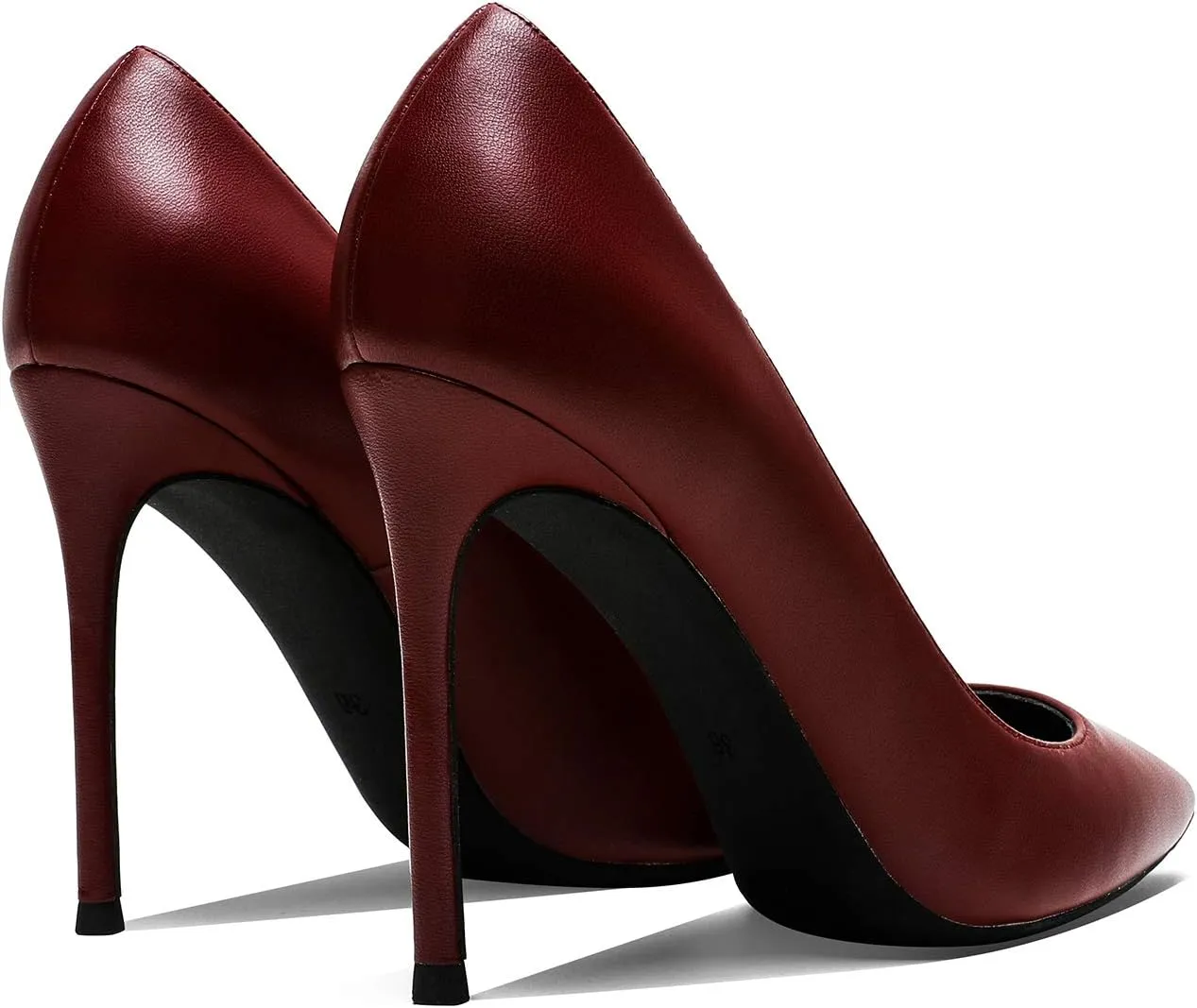MOOMMO Women Satin High Heel Pumps Pointed Toe Sexy Stilettos 4 inch Slip On Formal Dress Shoes for Ladies Wedding Party Evening Work 4-13 M US
