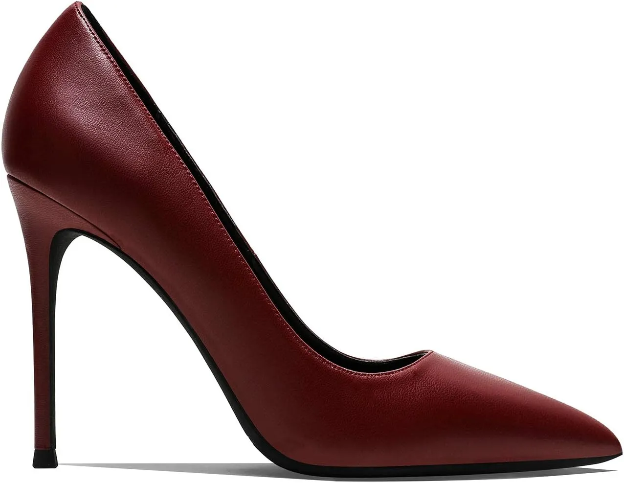 MOOMMO Women Satin High Heel Pumps Pointed Toe Sexy Stilettos 4 inch Slip On Formal Dress Shoes for Ladies Wedding Party Evening Work 4-13 M US