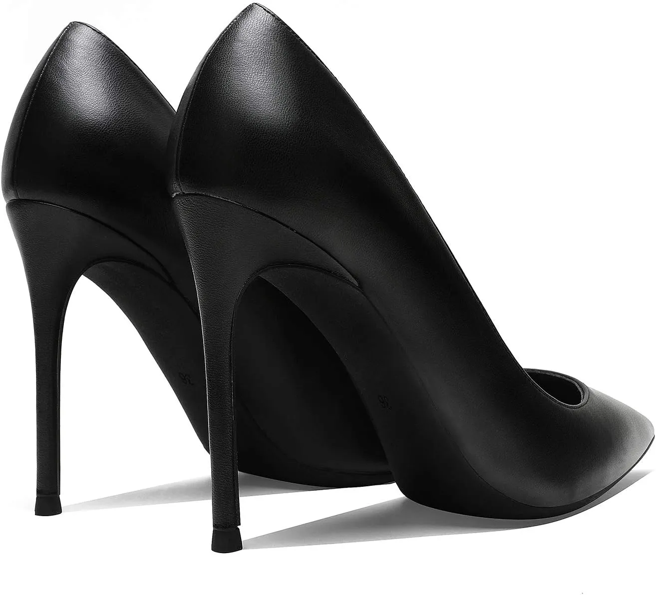 MOOMMO Women Satin High Heel Pumps Pointed Toe Sexy Stilettos 4 inch Slip On Formal Dress Shoes for Ladies Wedding Party Evening Work 4-13 M US
