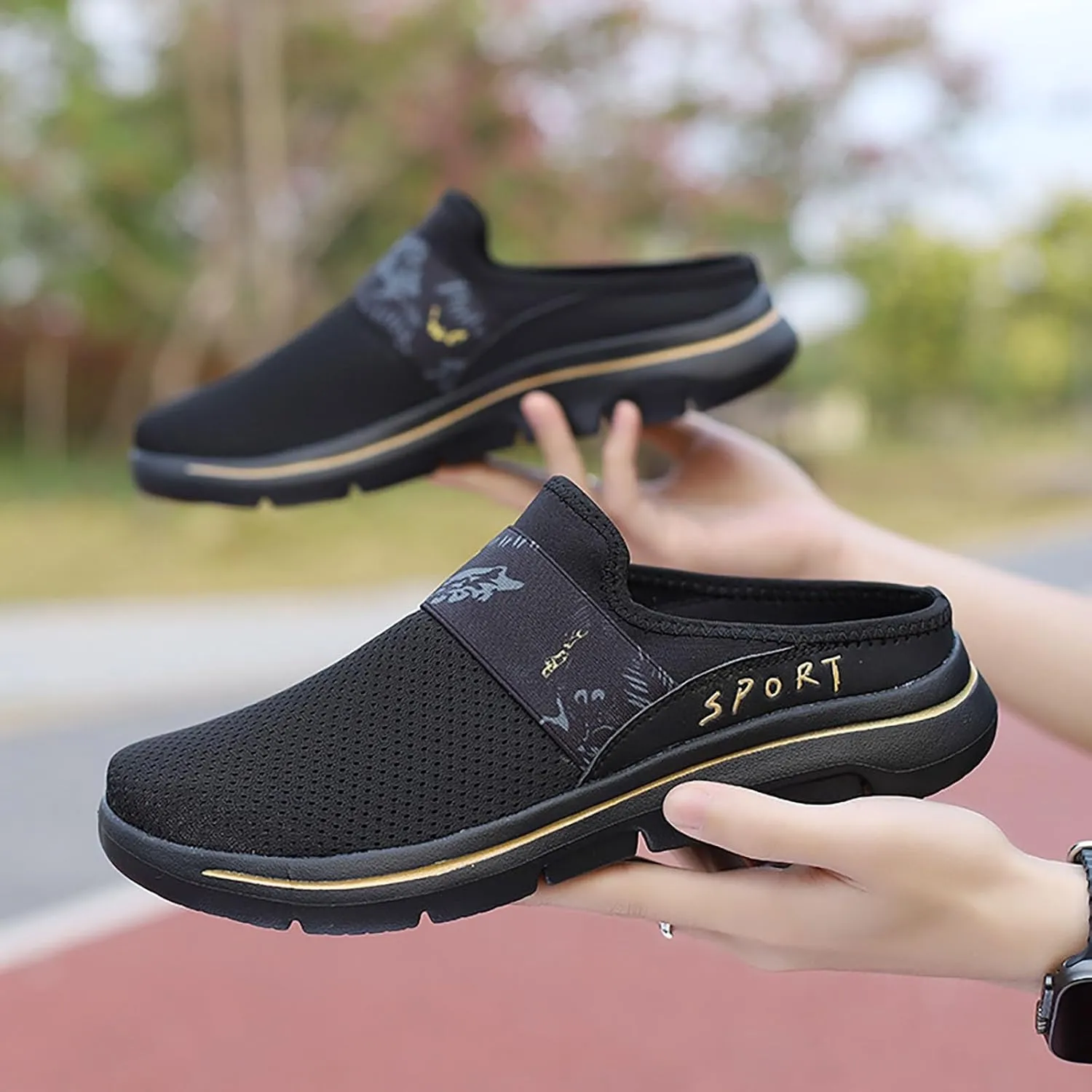 Mules for Women 2025 Backless Walking Sneakers Mens Casual Shoes Sports Casual Tennis Shoes Men Shoes Sneakers Steel Toe Tennis Shoe Loafers Dress Shoe