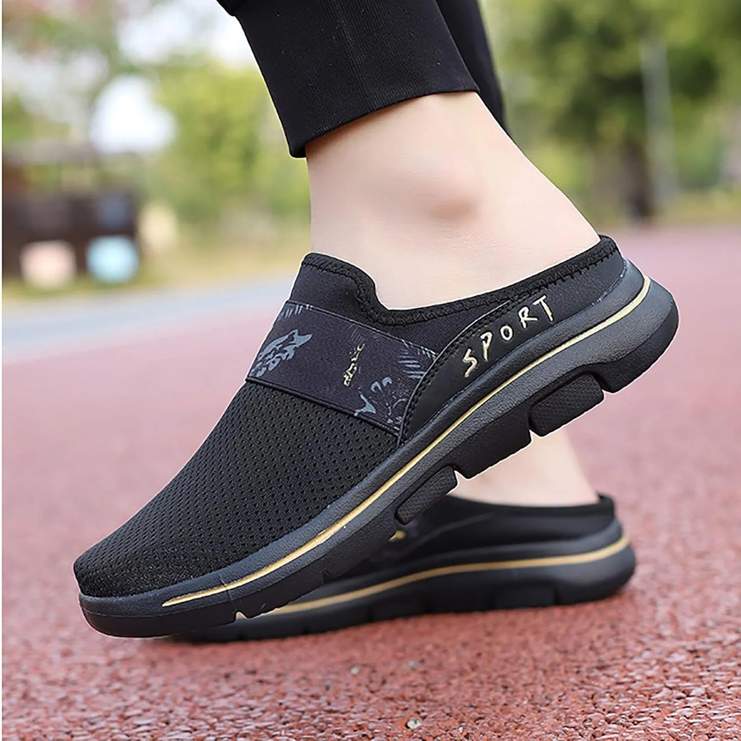 Mules for Women 2025 Backless Walking Sneakers Mens Casual Shoes Sports Casual Tennis Shoes Men Shoes Sneakers Steel Toe Tennis Shoe Loafers Dress Shoe