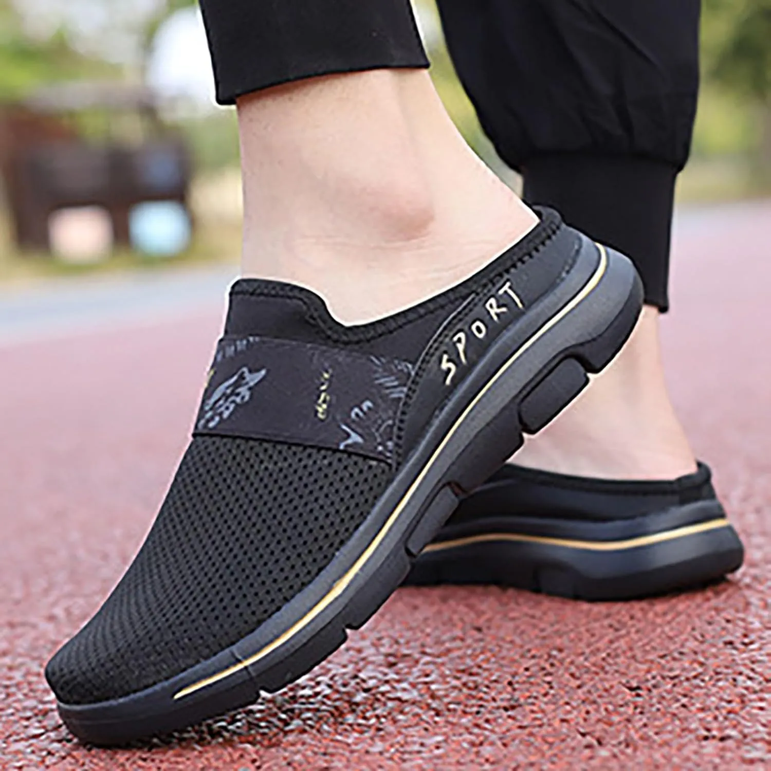 Mules for Women 2025 Backless Walking Sneakers Mens Casual Shoes Sports Casual Tennis Shoes Men Shoes Sneakers Steel Toe Tennis Shoe Loafers Dress Shoe