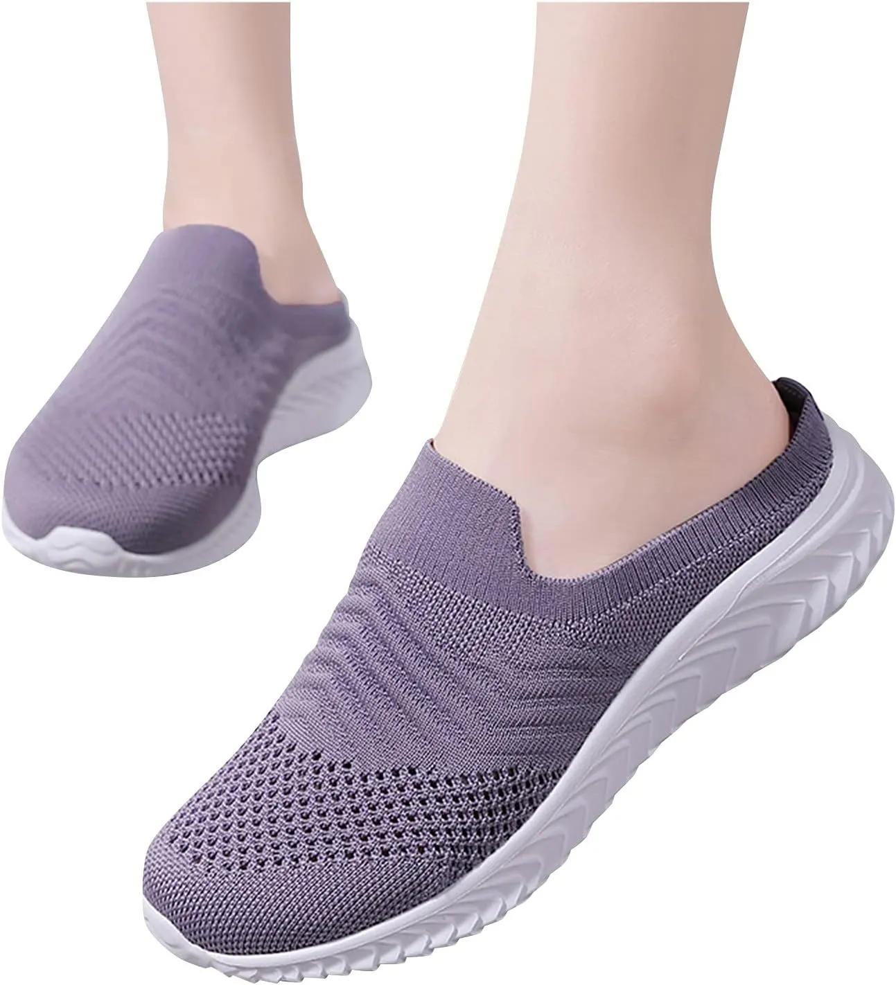Mules for Women 2025 Backless Walking Sneakers Mens Tennis Shoes Comfort Casual Shoes Slip On Men's Fashion Sneakers Tennis Shoe Trainers Shoe
