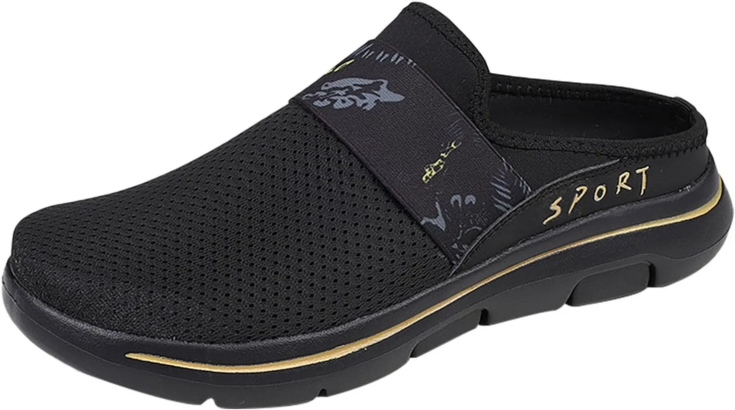 Mules for Women 2025 Backless Walking Sneakers Running Shoes for Women Comfort Slip On Shoes Casual Black Sneakers Tennis Shoe Loafers Casual Slip On