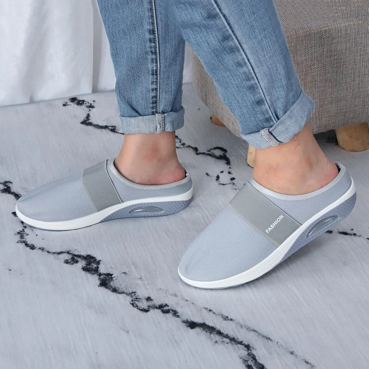 Mules for Women 2025 Backless Walking Sneakers Tennis Shoes Womens Comfortable Brown Casual Shoes Women's Fashion Sneakers Platform Tennis Shoe Loafers Shoe