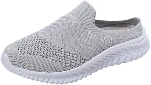 Mules for Women 2025 Backless Walking Sneakers Tennis Shoes Womens Lightweight Woman Shoes Casual Wedge Sneakers Tennis Shoe Loafers Casual Slip On