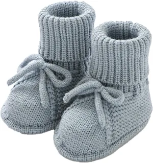 Newborn Baby Booties Sock Shoes Hand Knitting Crochet Boys Girls Infant Cozy Indoor Breathable Walking Shoes