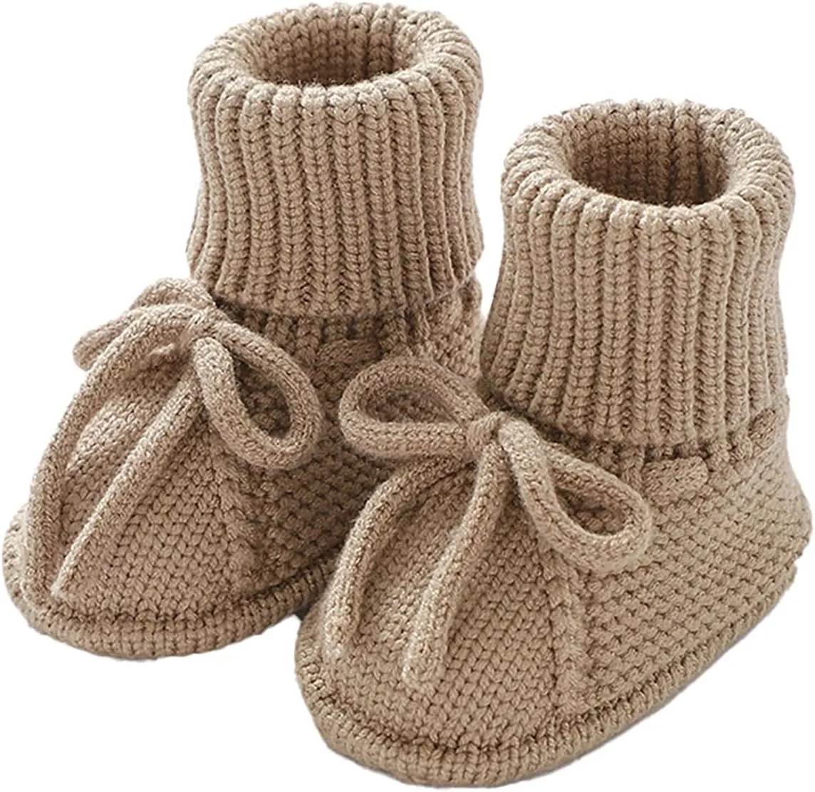 Newborn Baby Booties Sock Shoes Hand Knitting Crochet Boys Girls Infant Cozy Indoor Breathable Walking Shoes