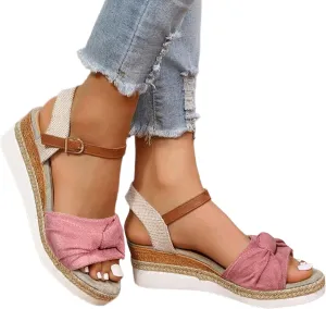 NLOMOCT Orthopedic Wedge Sandals for Women Summer Dressy Open Toe Ankle Strap Platform Sandals Casual Strappy Low Wedges Slip on Sandals Zipper Beach Sandals Dress Shoes Comfortable Outdoor Shoes